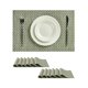 thumbnail image 1 of Set de 12 individuales verdes Leetaltree resistentes al calor de PVC, 1 of 9