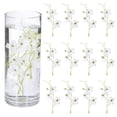 thumbnail image 1 of Uxcell 12Pcs Flores Flotantes para Centros de Mesa, Cabezas de Flores Falsas de Seda de Flor de Guisante Blanca para Velas Flotantes, Relleno de Jarrones, Decoración de Mesa para Fiestas y Bodas, 1 of 6