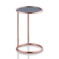 thumbnail image 1 of Besina Table d'Appoint Ronde Style Contemporain - Or Rose, 1 of 1