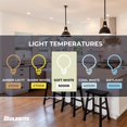 thumbnail image 3 of Bulbrite 862804 LED Filament 11 W Dimmable BR30 Light Bulbs with Frost Glass Finish & Medium E26 Base - 3000K Soft White Light, 1050 Lumens, Pack of 4, 3 of 4
