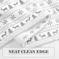 thumbnail image 4 of Christmas Throw Blankets, Soft White Winter Fleece Blanket Throw, Xmas Snowflake Deer Comfort Flannel Blanket for Couch Sofa Silver Warm Fuzzy Flannel Blanket, 50'''' x 60'''' Christmas Decorations, 4 of 7