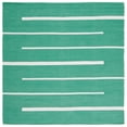 thumbnail image 5 of SAFAVIEH Montauk Oswald Geometric Striped Cotton Area Rug, Dark Green/Ivory, 9' x 12', 5 of 9