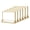 Horizontal, variant on 6Pack 6 x 4 Horizontal Clear Acrylic Sign Holder with Gold Borders, Double Sided Table Menu Stands Picture Frames for Wedding Table Numbers, Restaurant Signs, Photos and Art Display