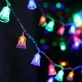 thumbnail image 4 of Dinheiro Cadena de luces solares con 8 modos de luces navideñas para jardín, patio, césped y patio, 4 of 5