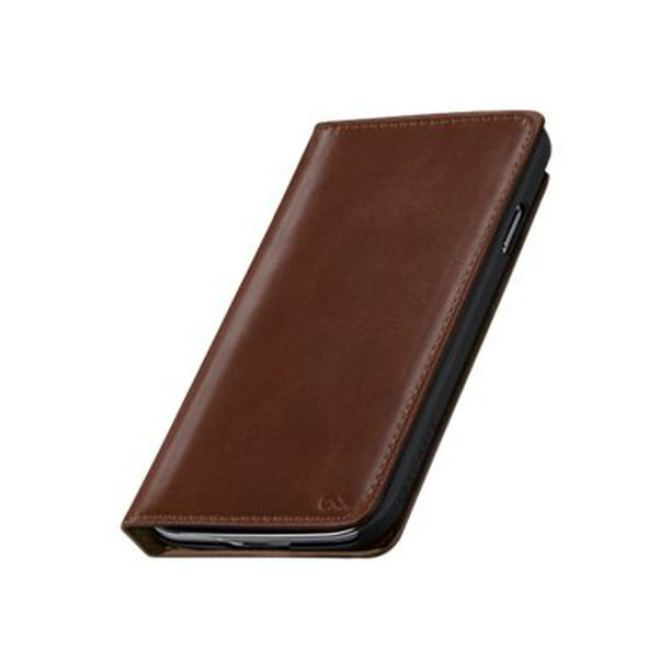 ui Dubbelzinnigheid eerste Case-Mate Wallet folio - Protective cover for cell phone - genuine leather  - dark brown - for Samsung Galaxy S5 - Walmart.com