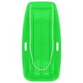 thumbnail image 1 of Snow Sled Boat Flying Board Downhill Pull Rope Flyer Heavy Duty Toboggan Sledge Sleigh Green, 1 of 8