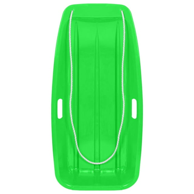 Tapis de Luge Enfants Traîneau de Neige Descente Toboggan Traîneau Vert