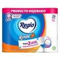 thumbnail image 1 of Papel higiénico Regio Rinde + 24 rollos con 132 hojas dobles c/u, 1 of 4