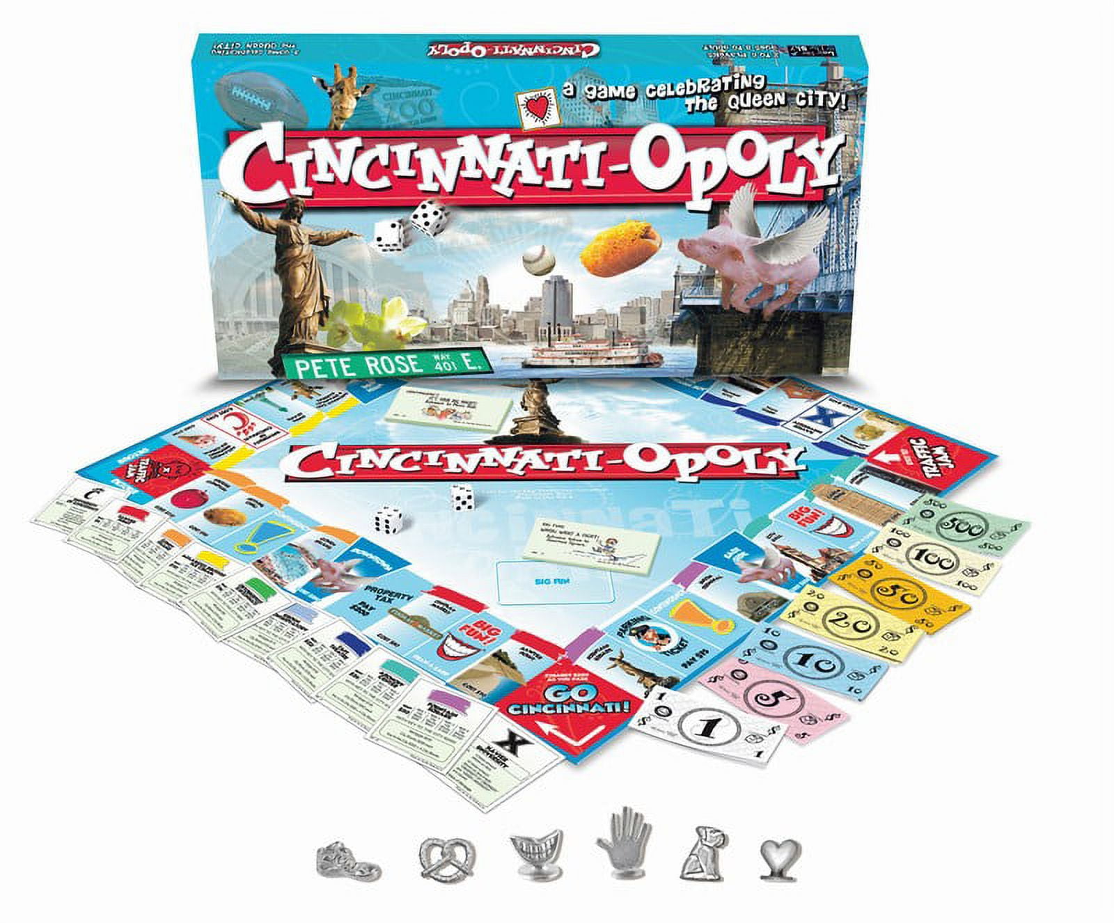 Cincinnati Opoly Board Game, by Late for the Sky