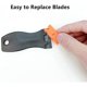thumbnail image 5 of 1 pcs Scraper for windows, panes, ceramic hobs with 10 spare plastic scrapers, for removing sticker labels, safe for glass, 5 of 5