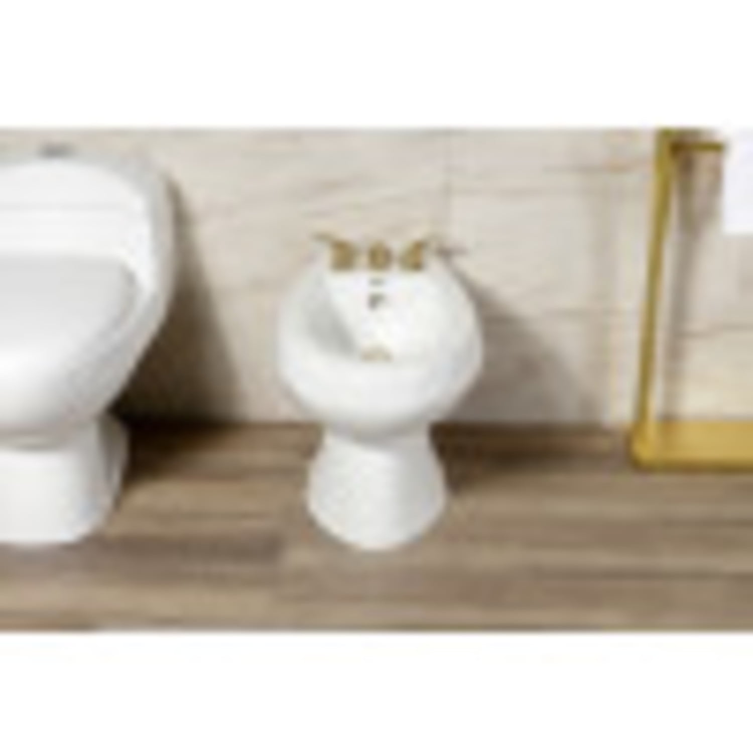 Kingston Brass KB327LL Bidet Faucet with Brass Pop-Up, Brushed Brass