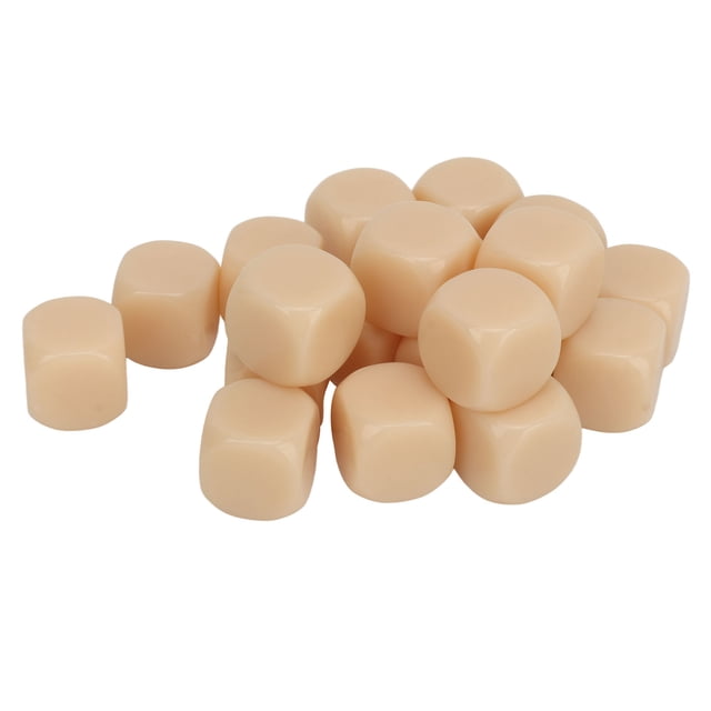 20pcs For Board Games, DIY, Multifunctional Round Corner Blank Plastic 16mm Teaching Toys