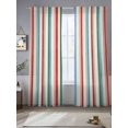 thumbnail image 2 of Modern Simple Sheer Curtains 2 Panels Set Colorful Stripes Abstract Artistic Watercolor Geometric Sheer Window Curtains Light Filtering Rod Pocket Voile Drapes for Bedroom Living Room 52"X108", 2 of 8