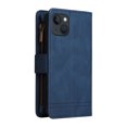 thumbnail image 3 of Compatible With iPhone 15 Plus Wallet Case Full Coverage Dustproof Dual Layer Card Pockets Kickstand Crossbody Lanyard Shockproof Synthetic Leather Lightweight Luxury Phone Cover,Blue, 3 of 16