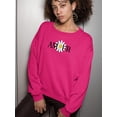 thumbnail image 2 of Amour Yellow Daisy Sweatshirt Women -Image by Shutterstock, Female Large, 2 of 4