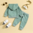 thumbnail image 4 of ASFGIMUJ Toddler Boys Long Sleeve Hoodie Tops And Pants Kids Two Pieces Set Set Outfits Kids Clothes,Size 2 Years-3 Years, 4 of 7