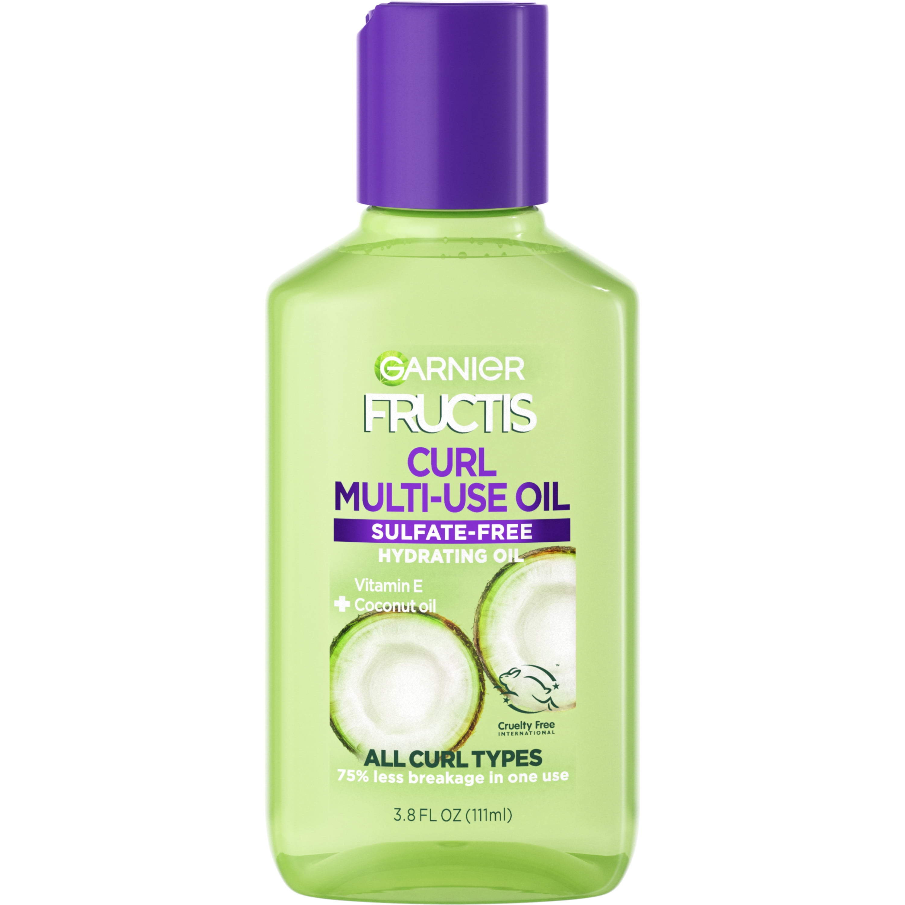 (3 pack) Garnier Fructis Vitamin E and Coconut Hair Oil, 3.8 fl oz
