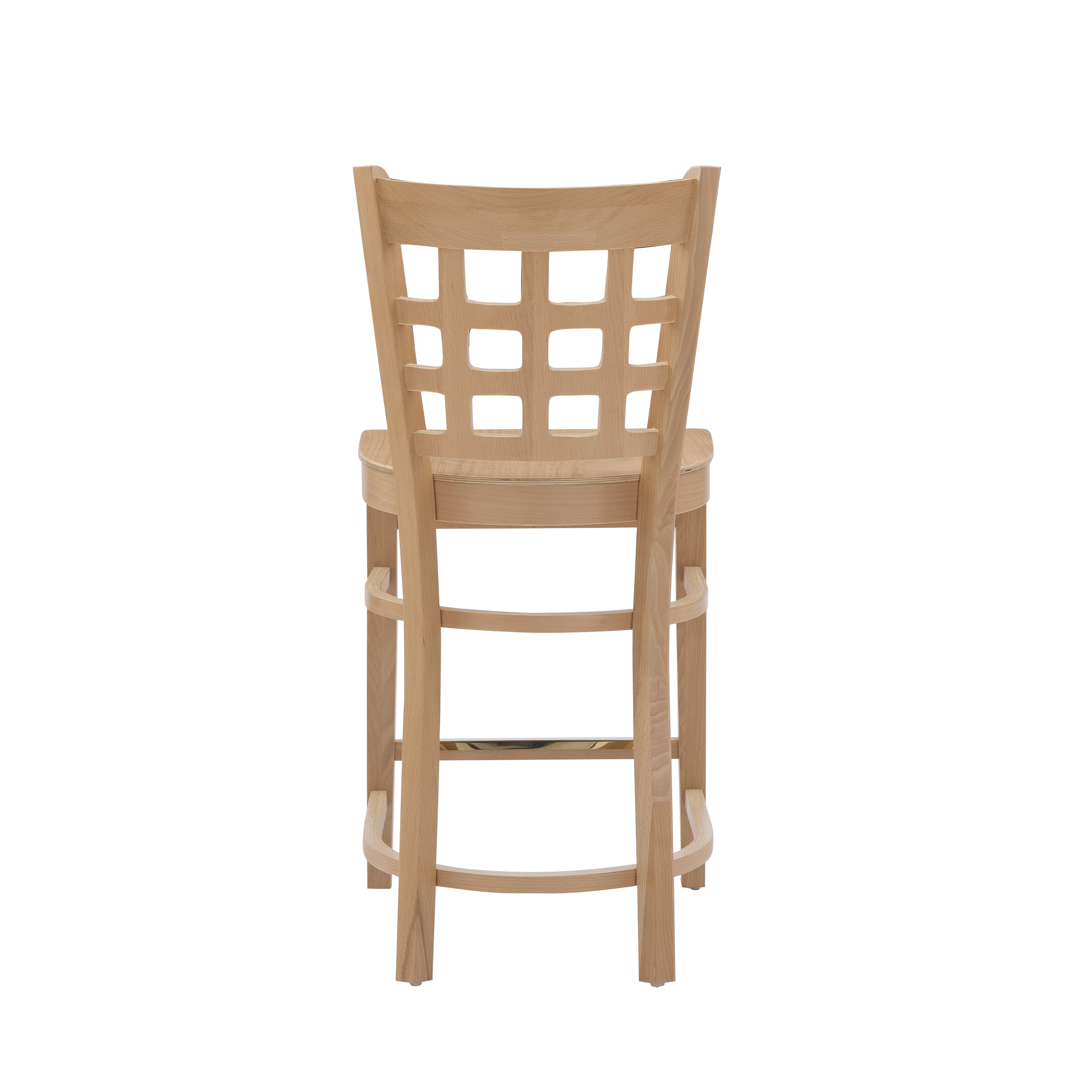 Linon Neville 24" Natural Indoor Wood Counter Stools, Set of 2