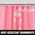thumbnail image 3 of Pink Shower Curtain Water Drop Shower Curtain White Shower Head Bathroom Decoration Fun Shower Curtains Waterproof Polyester with Hooks 72x72 Inch, 3 of 6