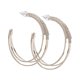 thumbnail image 5 of Pendientes de plata S925 con forma de C y diseño geométrico de diamantes y agujas, con temperamento, para combinar con todo, B571, 5 of 5