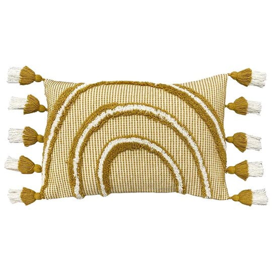 Furn Rainbow Tufted Tassel Cushion Cover