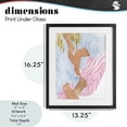 thumbnail image 4 of Stupell Industries Glam Woman in Pastel Stripes Black Framed Print Under Glass, 13 x 16, by Ziwei Li, 4 of 8