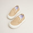 thumbnail image 3 of Dakaela 6M-8Y Infant Baby Girls Boys Canvas Shoes Soft Sole Toddler Slip on Walking Shoes Newborn Crib Loafers Casual Sneakers Khaki 6.5, 3 of 6