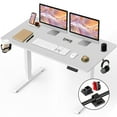 thumbnail image 1 of MotionGrey - Ergo2 Adjustable Electric Standing Desk with Memory Settings - 43" x 24" White Top White Frame - Ergonomic Desk for Home and Office, 1 of 10