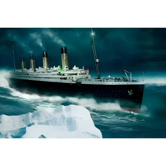 5D Diamond Painting Kits for Adults Diamond Art Titanic Ship Theme Diamond Painting Full Drill Diamond Crystal Rhinestone Embroidery Crafts Kits for Home Wall Decor Gifts
