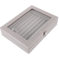 Clispeed Jewelry Organizer Case Earring Display Box Lint 1Pcs