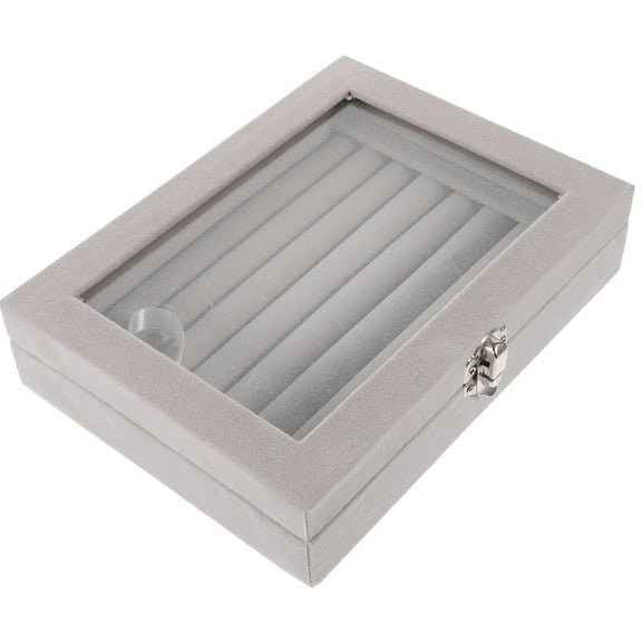 Clispeed Jewelry Organizer Case Earring Display Box Lint 1Pcs