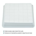 thumbnail image 3 of Uxcell Plastic Square Flower Drip Trays for Gardening 6pcs White 6", 3 of 5