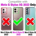 thumbnail image 6 of Compatible with Motorola Moto G Stylus 5G 2023 Wallet Phone Case and Tempered Glass Screen Protector Flip Credit Card Holder Stand Mandala Flower Cell Cover for GStylus G5 XT2317DL XT2315-5 Purple, 6 of 9