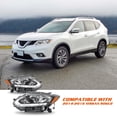 thumbnail image 6 of For 2014-2016 Nissan Rogue Halogen Model LED DRL Headlights Assembly Lamps Pair, 6 of 6