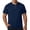 Dark Blue, variant on Men's Lightweight Airy Mesh Hoodies Short Sleeve Casual Athletic Shirts Muscle Fit Pullover Hooded Tees for Workout Gym Daily Wear Black XXL