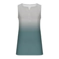 thumbnail image 4 of Annhoo Button Front Tank Tops for Womens Summer Sleeveless Gradient Tunic Shirt V Neck Casual Trendy Slim Blouse, 4 of 5