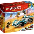 thumbnail image 2 of LEGO NINJAGO Zane’s Dragon Power Spinjitzu Race Car Building Toy Set, Features a Ninja Car, 2 Hover Flyers, Dragon Toy, and 4 Minifigures, Gift for Kids Aged 7+, 71791, 2 of 8
