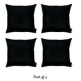thumbnail image 2 of MIKE & Co. NEW YORK Honey Set of 4 Decorative Throw Pillow Cover Solid Color Black 18" x 18", 2 of 4