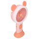 thumbnail image 1 of Ventilador de mano 3 niveles ajustable USB recargable agarre ergonómico mini ventilador de mano con luz deslumbrante para estudiantes niños rosa, 1 of 5