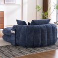 thumbnail image 2 of Oversized Chaise Lounge Chair Indoor, Deep Seat Chenille Sleeping Couch, Cloudlike Reading Chair for Living Room, Bedroom, Reading Room, 2 of 5