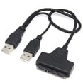 thumbnail image 2 of Hard Disk Drive SATA 7+15 Pin 22 to USB 2.0 Adapter Cable For 2.5inch HDD Laptop, 2 of 6