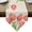 Off-White, variant on Pink Tulip Table Runner Linen Burlap Table Runner 36 Inches Small Spring Floral Summer Botanical Black Dresser Scarves for Kitchen Island Coffee Dining Room Party Wedding Holiday Decoration 13"x36"