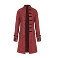 thumbnail image 1 of Halloween Men Winter Warm Vintage Tailcoat Jacket Overcoat Outwear Buttons Coat 4XL, 1 of 5