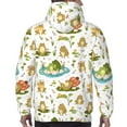 thumbnail image 7 of Salouo Cute Frog Pattern Men's Fall Hoodie Sweatshirt,Sport Hoodie with Pockets for Men Pullover Casual Hooded Sweatshirt-Small, 7 of 7