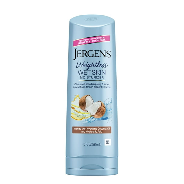 Jergens Weightless Wet Skin Moisturizing Lotion with Hydrating Coconut
