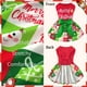 thumbnail image 5 of Vestido navideño para perros XPUDAC verde rojo XXS Small, 5 of 5