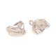thumbnail image 3 of Brass Ice Pick Pinch Bails Leaf Platinum 9x7x4.5mm Inner: 4x5mm Hole: 1mm pin: 0.9mm., 3 of 3