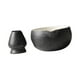 thumbnail image 5 of Cuenco tradicional para matcha y soporte para batidor, suministros para la ceremonia del té, cuenco de cerámica para negro, 5 of 9