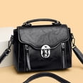 thumbnail image 7 of Btomtd Vintage Top Handle Crossbody Bags for Women, PU Mini Square Multi-Pocket Shoulder Bag, Stylish Handbag and Purse, Black, 7 of 7