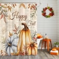 thumbnail image 3 of Shower Curtains for Bathroom-36"x72",Fall Leaf Retro Letter Background Waterproof Bath Curtain Grommet Shower Curtain Set, 3 of 7